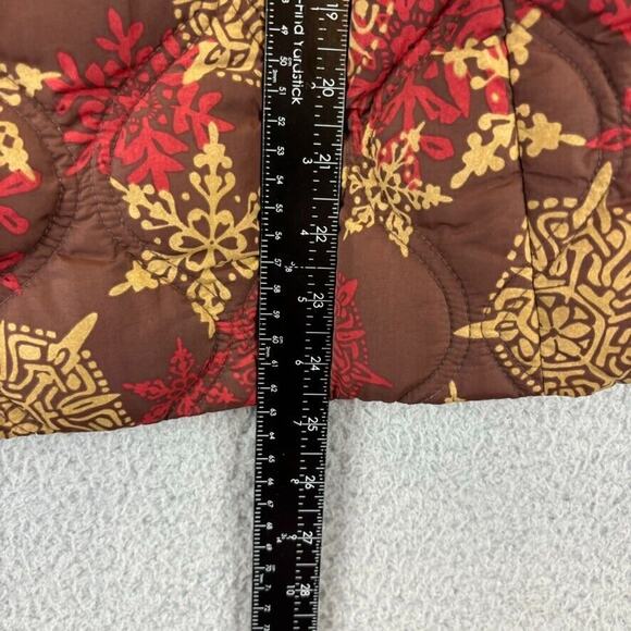 Eddie Bauer Puffer Vest Womens Large Cabin Gorpcore Goose Down Removable Hood - Picture 9 of 12